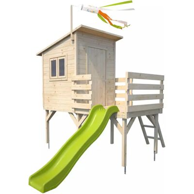 Soulet Modelo 4868 Casa de Juego Elevada con Tobogán - Casa de Juegos Soulet Modelo 4868 Casa de Juego Elevada con Tobogán - Casa de Juegos