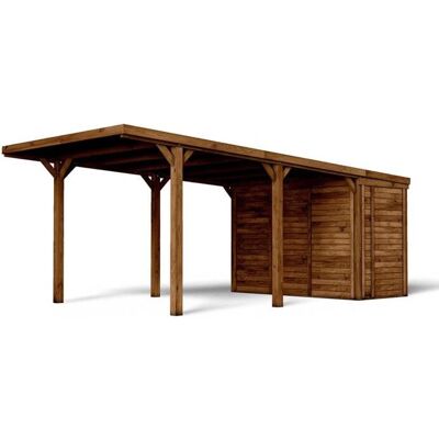 Cerland Modelo - Estilo Bosque Carport con Almacenamiento - Estacionamiento Cubierto Cerland Modelo - Estilo Bosque Carport con Almacenamiento - Estacionamiento Cubierto