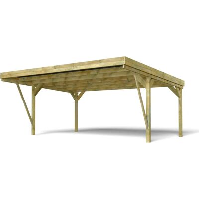 Forest Style Victor Design Carport double - 29,2 m² - Publicité Forest Style Victor Design Carport double - 29,2 m² - Publicité