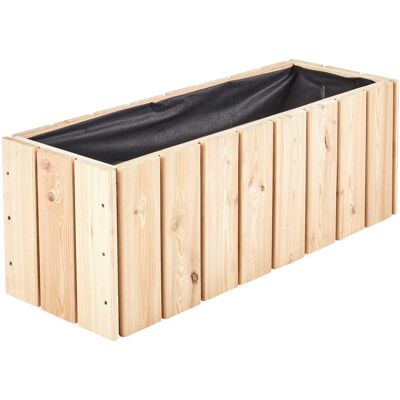 Jardinière Rectangulaire en Cèdre pour Balcon - Extérieur - Publicité Jardinière Rectangulaire en Cèdre pour Balcon - Extérieur - Publicité