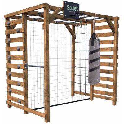 Soulet Odin Mehrzweck-Kletter- und Spielanlage - Holzspielplatz für Kinder Soulet Odin Mehrzweck-Kletter- und Spielanlage - Holzspielplatz für Kinder