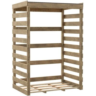 Forest Style Columbus L Stockage de Bois Traité en Autoclave - 120x82x174cm - Publicité Forest Style Columbus L Stockage de Bois Traité en Autoclave - 120x82x174cm - Publicité