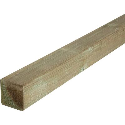 Palo quadrato in legno 7x7x240cm - Recinzione Palo quadrato in legno 7x7x240cm - Recinzione