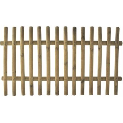 Clôture en bois FOREST STYLE - Traitement autoclave - Design élégant - Montage facile - 100x180 cm - Publicité Clôture en bois FOREST STYLE - Traitement autoclave - Design élégant - Montage facile - 100x180 cm - Publicité