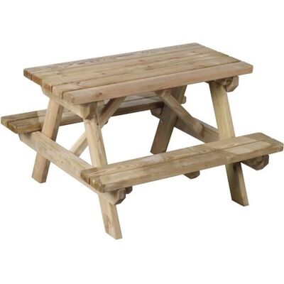 Forest Style Gartentisch - Für 4 Kinder - 56,5x90cm - Gartentisch Forest Style Gartentisch - Für 4 Kinder - 56,5x90cm - Gartentisch