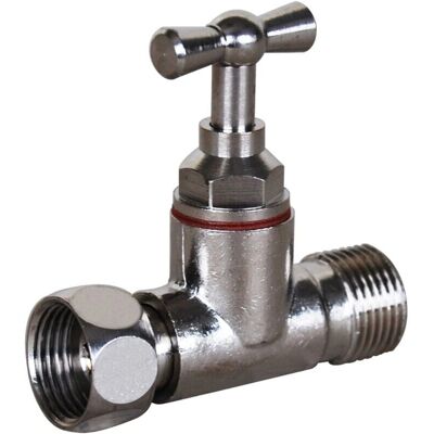 Robinet droit nickelé 12x17 SFERACO - Robinet Robinet droit nickelé 12x17 SFERACO - Robinet