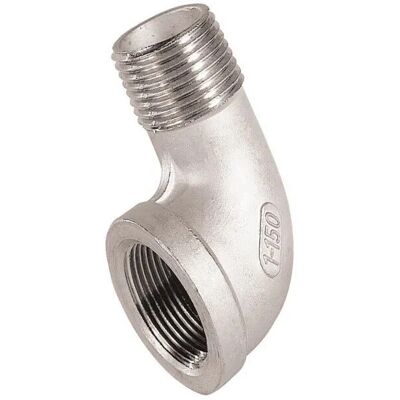SFERACO Curva in acciaio inossidabile 90° 15x21 - Adattatore tubi SFERACO Curva in acciaio inossidabile 90° 15x21 - Adattatore tubi