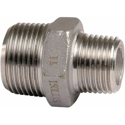 SFERACO Nipplo maschio ridotto - Acciaio inox - 26x34, 20x27 - Raccordo SFERACO Nipplo maschio ridotto - Acciaio inox - 26x34, 20x27 - Raccordo