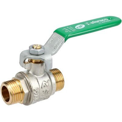 Valvola a sfera in ottone 1/2" Maniglia verde - SFERACO Valvola a sfera in ottone 1/2" Maniglia verde - SFERACO