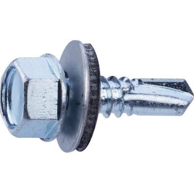 Fixpro Modell - 10 Blechschrauben - Sechskantkopf - Neoprenseitenscheibe Fixpro Modell - 10 Blechschrauben - Sechskantkopf - Neoprenseitenscheibe
