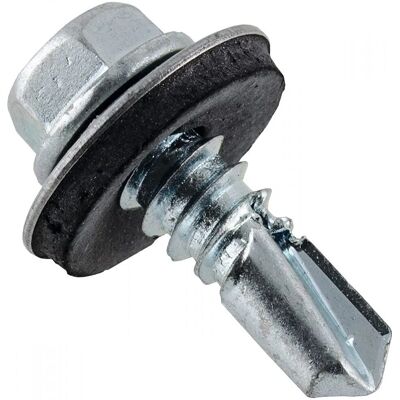 Fixpro Modell - 50 Blechschrauben - Selbstbohrende Sechskantkopf - Neoprendichtung Fixpro Modell - 50 Blechschrauben - Selbstbohrende Sechskantkopf - Neoprendichtung