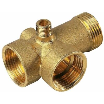 Raccord de pompe en laiton Cap Vert - 5 voies - 26x34 mm - Publicité Raccord de pompe en laiton Cap Vert - 5 voies - 26x34 mm - Publicité