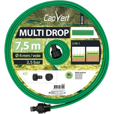 Tuyau d'arrosage Cap Vert - Kit pluie fine 7,5 m - Publicité Tuyau d'arrosage Cap Vert - Kit pluie fine 7,5 m - Publicité