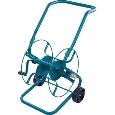 Carrete de manguera metálico Cap Vert P80 - Capacidad 80m - Herramienta de jardín Carrete de manguera metálico Cap Vert P80 - Capacidad 80m - Herramienta de jardín
