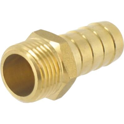 Cap Vert Messing 6-Kant Außen 26x34mm Männlich Gewinde - 25mm Durchmesser Rohrfitting Cap Vert Messing 6-Kant Außen 26x34mm Männlich Gewinde - 25mm Durchmesser Rohrfitting