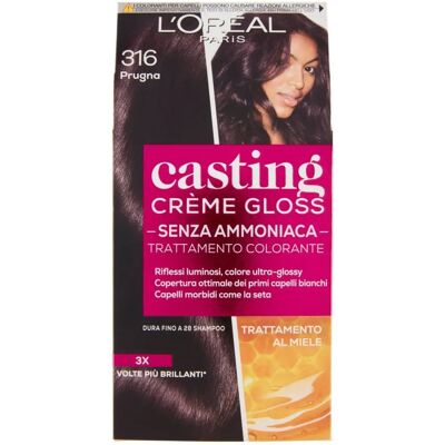Coloration Cheveux Prugna de L'Oreal - Sans Ammoniaque - Glossy Permanent - Publicité Coloration Cheveux Prugna de L'Oreal - Sans Ammoniaque - Glossy Permanent - Publicité