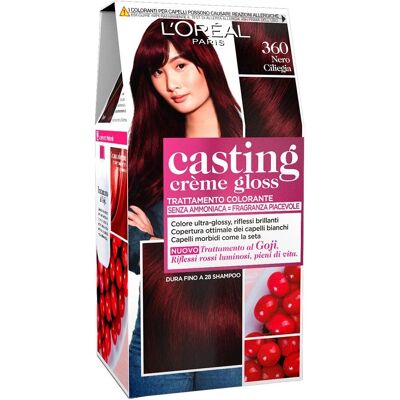 Coloration sans ammoniaque L'Oreal Paris N360 Noir Cerise - Coloration capillaire - Publicité Coloration sans ammoniaque L'Oreal Paris N360 Noir Cerise - Coloration capillaire - Publicité
