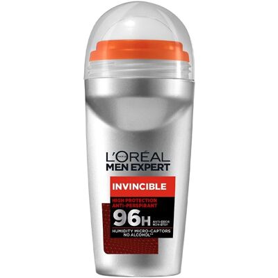 L'Oréal Paris Men Expert Invincible 96H Anti-Perspirant Roll-On - Deodorant L'Oréal Paris Men Expert Invincible 96H Anti-Perspirant Roll-On - Deodorant