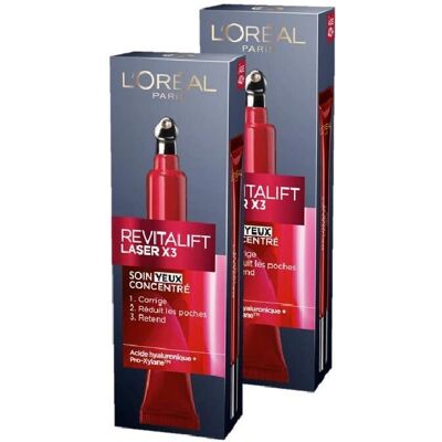 L'Oréal Paris Revitalift Laser X3 Triple Action Augenpflege - Anti-Falten & Multi-Korrektur L'Oréal Paris Revitalift Laser X3 Triple Action Augenpflege - Anti-Falten & Multi-Korrektur