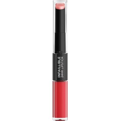 L’Oréal Paris Infallible Langzeit-Lippenstift und Lipgloss 2 in 1 Farbton 506 Rot L’Oréal Paris Infallible Langzeit-Lippenstift und Lipgloss 2 in 1 Farbton 506 Rot
