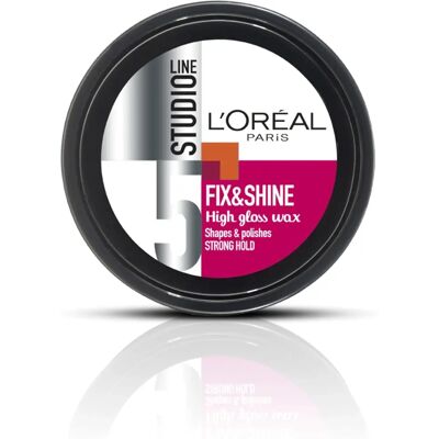 Pot de cire gloss haute de Loreal Studio - Cire capillaire - Publicité Pot de cire gloss haute de Loreal Studio - Cire capillaire - Publicité
