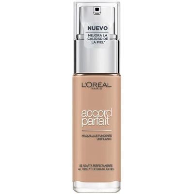 L'Oreal Paris Fond de Teint Liquide Accord Parfait - Beige - SPF 18 - Longue Durée - Publicité L'Oreal Paris Fond de Teint Liquide Accord Parfait - Beige - SPF 18 - Longue Durée - Publicité