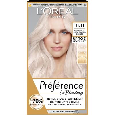 L'Oreal Paris Preference Blonde Cristal Ultra Léger - Coloration capillaire - Publicité L'Oreal Paris Preference Blonde Cristal Ultra Léger - Coloration capillaire - Publicité