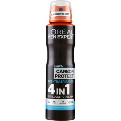 L'Oréal Men Expert Carbon Protect 4 in 1 Spray - Antitraspirante L'Oréal Men Expert Carbon Protect 4 in 1 Spray - Antitraspirante