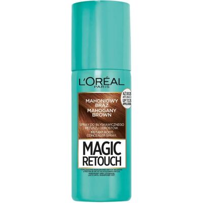 L'Oreal Paris Magic Retouch Spray - Mahoniebruin - Directe grijsdekking - Salonkwaliteit L'Oreal Paris Magic Retouch Spray - Mahoniebruin - Directe grijsdekking - Salonkwaliteit