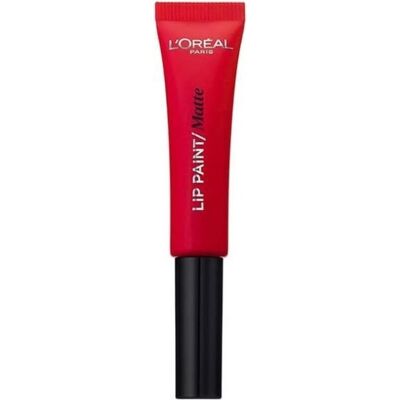 L'Oréal Paris Rouge à Lèvres - 204 Rouge - Fini Mat, Précis, Longue Durée - Publicité L'Oréal Paris Rouge à Lèvres - 204 Rouge - Fini Mat, Précis, Longue Durée - Publicité
