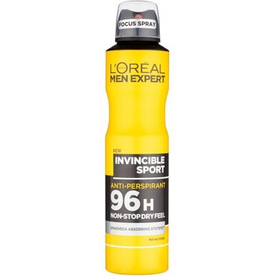 L'Oréal Men Expert Invincible Sport Deodorant - Men's Long-Lasting 250ml L'Oréal Men Expert Invincible Sport Deodorant - Men's Long-Lasting 250ml