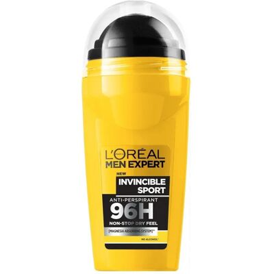 L'Oréal Men Expert Invincible Sport Antisudorifique - Déodorant 96h - Publicité L'Oréal Men Expert Invincible Sport Antisudorifique - Déodorant 96h - Publicité