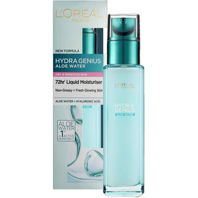 L'Oréal Skin Expert Hydra Genius Liquid Care Moisturiser (70 ml) - Dry to Sensitive Skin L'Oréal Skin Expert Hydra Genius Liquid Care Moisturiser (70 ml) - Dry to Sensitive Skin