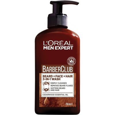 L'Oréal Paris Men Expert Barber Club 3 în 1 pentru barbă, față și păr L'Oréal Paris Men Expert Barber Club 3 în 1 pentru barbă, față și păr