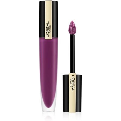 L’Oréal Paris Rouge Signature Metallic Liquid Lipstick - Aubergine L’Oréal Paris Rouge Signature Metallic Liquid Lipstick - Aubergine