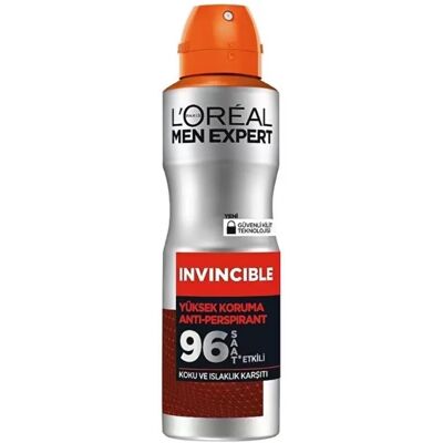 L'Oréal Men Expert Invincible Antitranspirant Deodorantenspray 150ml L'Oréal Men Expert Invincible Antitranspirant Deodorantenspray 150ml