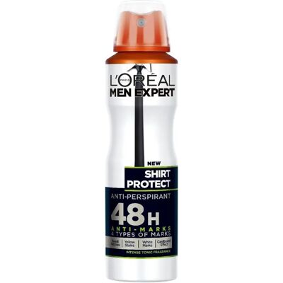 L'OREAL Men Expert Shirt Protect Anti-Perspirant Deodorant Spray - Deodorant Spray L'OREAL Men Expert Shirt Protect Anti-Perspirant Deodorant Spray - Deodorant Spray