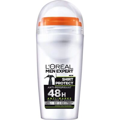 L'Oreal Men Expert Shirt Protect Antiperspirant Roll-On - 50ml L'Oreal Men Expert Shirt Protect Antiperspirant Roll-On - 50ml