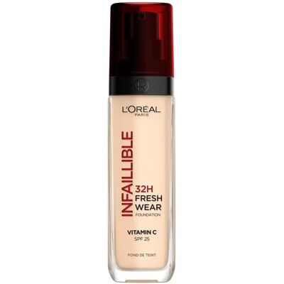 L'Oréal Paris Infallible 24h Liquid Foundation - Porcelain - Long-lasting, Full Coverage L'Oréal Paris Infallible 24h Liquid Foundation - Porcelain - Long-lasting, Full Coverage