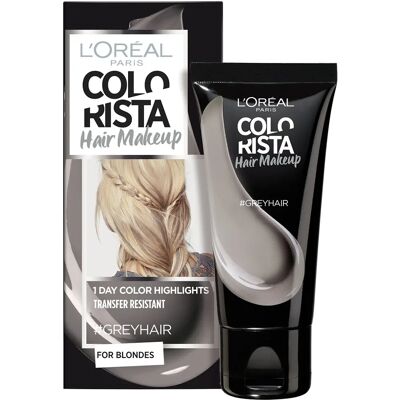 L'Oréal Paris Cheveux Gris Colorista Maquillage Capillaire - 30ml - Publicité L'Oréal Paris Cheveux Gris Colorista Maquillage Capillaire - 30ml - Publicité