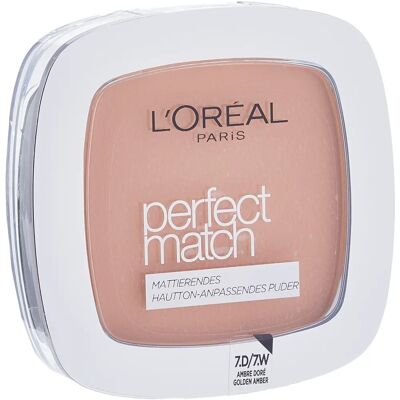 Poudre Correctrice Perfect Match de L'Oréal Paris - No. 7.D/7.W Ambre Doré 9 g - Publicité Poudre Correctrice Perfect Match de L'Oréal Paris - No. 7.D/7.W Ambre Doré 9 g - Publicité