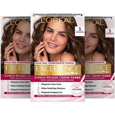 L’Oréal Paris - Excellence Creme - Hellbraun - Haarfarbe Creme L’Oréal Paris - Excellence Creme - Hellbraun - Haarfarbe Creme