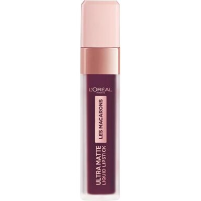 L'Oréal Paris Les Macarons Schwarzer Johannisbeer Flüssiger Lippenstift - Matt - 8 ml L'Oréal Paris Les Macarons Schwarzer Johannisbeer Flüssiger Lippenstift - Matt - 8 ml