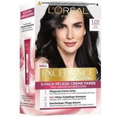 L’Oréal Paris Excellence Creme Haarfarbe Dybt sort - Haarfarbe L’Oréal Paris Excellence Creme Haarfarbe Dybt sort - Haarfarbe