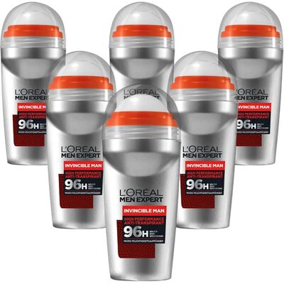 L'Oréal Men Expert Invincible Man Deo, 6 x 50 ml L'Oréal Men Expert Invincible Man Deo, 6 x 50 ml