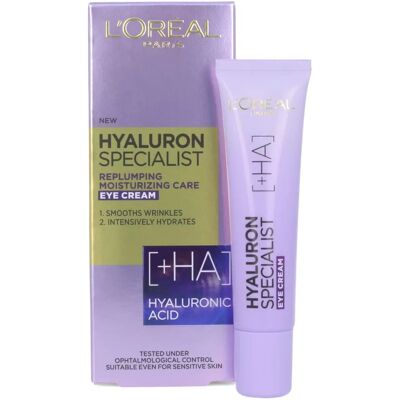 L'Oréal Paris Hyaluron Specialist Replumping Moisturizing Eye Cream L'Oréal Paris Hyaluron Specialist Replumping Moisturizing Eye Cream