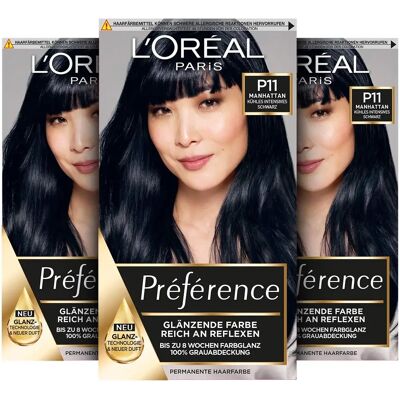 L’Oréal Paris Kälte Schwarze Permanente Haarfarbe - Haarfarbe L’Oréal Paris Kälte Schwarze Permanente Haarfarbe - Haarfarbe