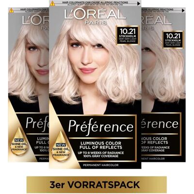 L’Oréal Paris Märke Modell Stockholm/Pärl platina hårfärg L’Oréal Paris Märke Modell Stockholm/Pärl platina hårfärg