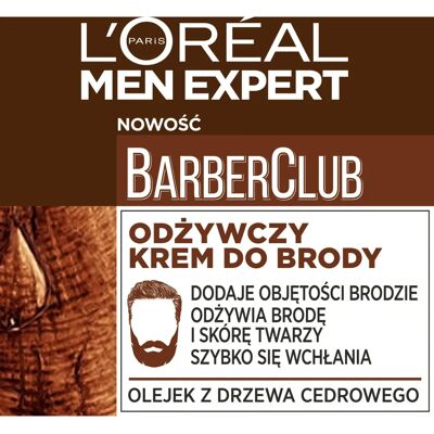 L'Oréal Paris Men Expert Barber Club Crema Nutriente - Dopobarba e cura della barba L'Oréal Paris Men Expert Barber Club Crema Nutriente - Dopobarba e cura della barba
