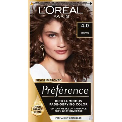 Farba do włosów L'Oréal Paris Preference 4.0 Tahiti Brown - Długotrwały kolor Farba do włosów L'Oréal Paris Preference 4.0 Tahiti Brown - Długotrwały kolor
